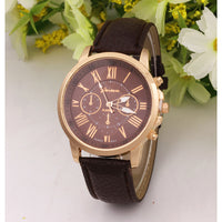 Wholesale Geneva Women/Man Watch Leather Watch